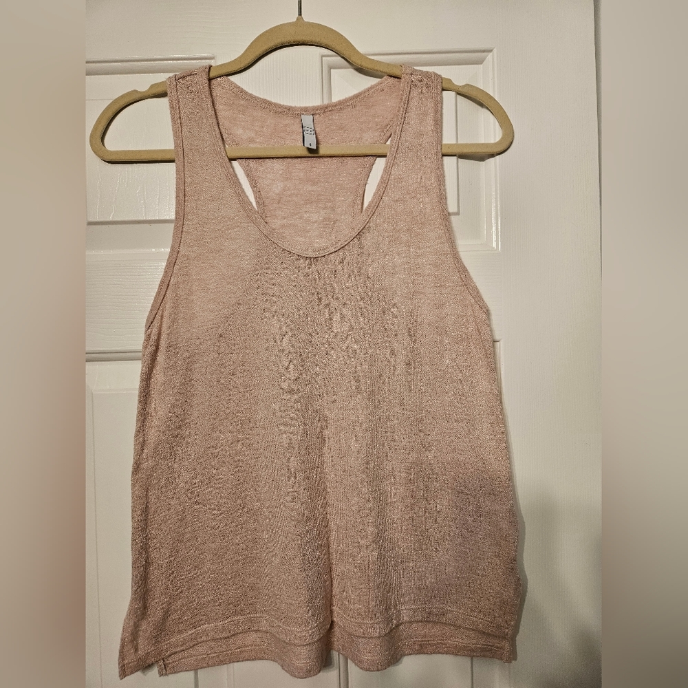Burnout pink tank